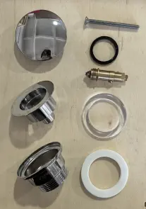 Донний клапан для раковини Zerix BV-03 1 1/4'' універсальний (з/без перел) СLICK-СLACK (Колір хром) (ZX6019) №16