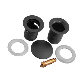 Донный клапан для раковины Koer PW-07-05 1 1/4'' с переливом автоматический СLICK-СLACK (Цвет черный) (KR5785) №3
