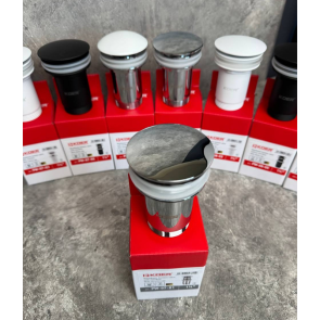 Донный клапан для раковины Koer PW-07-01 1 1/4'' с переливом автоматический СLICK-СLACK (Цвет хром) (KR5782) №5