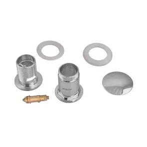 Донный клапан для раковины Koer PW-07-01 1 1/4'' с переливом автоматический СLICK-СLACK (Цвет хром) (KR5782) №13