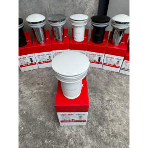 Донный клапан для раковины Koer PW-07-03 1 1/4'' с переливом автоматический СLICK-СLACK (Цвет белый) (KR5783) №10