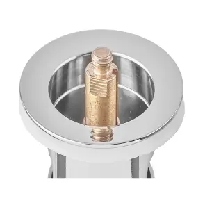 Донний клапан для раковини Zerix BV-05 1 1/4'' з переливом автоматичний СLICK-СLACK (Колір хром) (ZX6022) №9