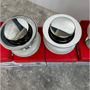 Донный клапан для раковины Koer PW-09-01 1 1/4'' с переливом автоматический СLICK-СLACK (Цвет хром) (KR5796) №2