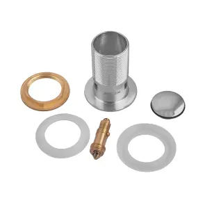 Донный клапан для раковины Koer PW-09-01 1 1/4'' с переливом автоматический СLICK-СLACK (Цвет хром) (KR5796) №10