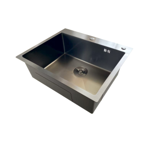 Мойка Mixxus MH6050 Micro Decor Graphite (3.0/0.8) из нерж. стали (цвет графит) (MI8221) №3