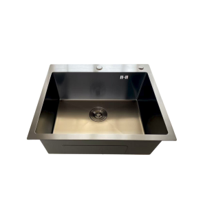Мойка Mixxus MH6050 Micro Decor Graphite (3.0/0.8) из нерж. стали (цвет графит) (MI8221) №4