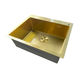 Мойка Mixxus MH6050 Micro Decor Brushed Gold (3.0/0.8) из нерж. стали (цвет матовое золото) (MI8222) №4