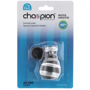 Аэратор CHAMPION AE-006 поворотный M22/M24 (латунный шар) (AC0017) №2