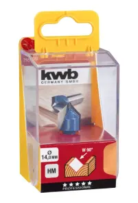 Фреза пазів V-подібна 14 мм, KWB (755120) №1
