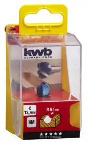 Фреза галтельна 12,7 мм, KWB (755820) №1