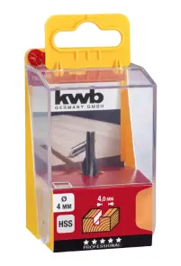 Фреза пазів HSS 4 мм, KWB (750410) №1