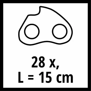 Ланцюг пильний Einhell 15 см, 1.0 мм, 28T, 7.62 мм (4500174) №2