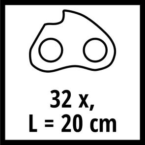 Ланцюг пильний Einhell 20 см, 1.1 мм, 32T, 7.62 мм (4501746) №2