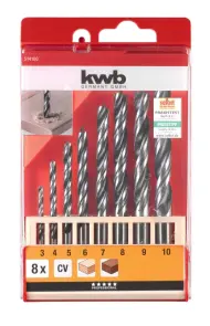 Набір свердел по дереву, 8 шт, KWB (514100) №1