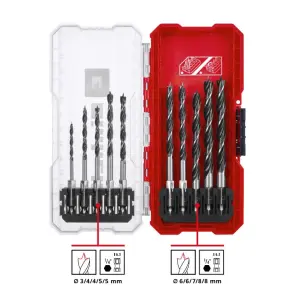 Набор сверл по дереву Einhell HSS, 10 шт, S-Case (108733) №4