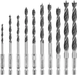 Набор сверл по дереву Einhell HSS, 10 шт, S-Case (108733) №5