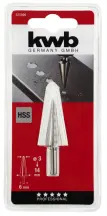 Сверло конусное по металлу HSS, 3-14 мм, хвостовик 8 мм, KWB (525000)
