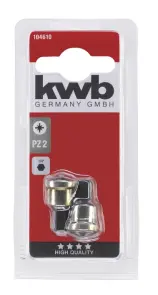 Біта з обмежувачем глибини, PZ2, 2 шт, KWB (104610) №1
