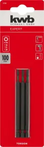 Набір торсіонних біт 100 мм, Torx T10/15/20, 3 шт, KWB (123241) №1