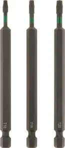 Набір торсіонних біт 100 мм, Torx T10/15/20, 3 шт, KWB (123241) №2
