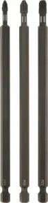 Набір торсіонних біт 150 мм, PZ1/2/3, 3 шт, KWB (123141) №2