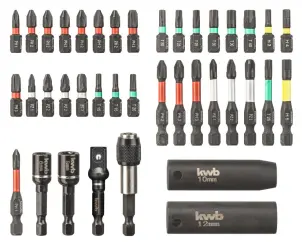 Набор ударных бит, 39 шт, L-Box, KWB (109010) №5