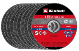 Відрізний диск Einhell по металу, 115х1,0 мм, 10 шт (711944)
