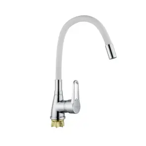 Змішувач для кухні з силіконовим виливом Champion Sop 014-045 (Nut) Refl.White (MI6362) №1
