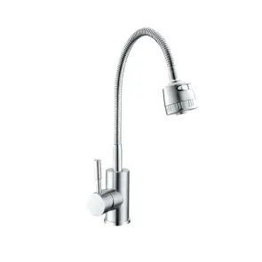 Змішувач для кухні Champion SUS-011 CHROME REFLECTOR з рефлекторним виливом з нержавіючої сталі (CH6538) №1