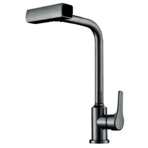 Смеситель для кухни Champion MOZ-014 GRAPHITE с выдвижной воронкой 4 режима из нержавеющей стали (CH6517) №1