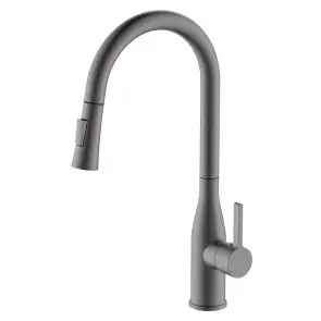 Змішувач для кухні з висувним виливом MIXXUS PREMIUM SUMMER 014 GRAPHITE (Колір графіт) (MI8282) №1