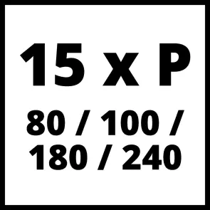 Набір шліфпаперу Einhell 50 мм, по дереву, 60 шт, для TC-PA 50 (4133130) №6