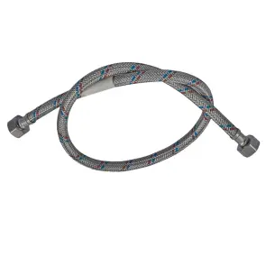 Гнучкий шланг для підключення води гайка 1/2'' - гайка 1/2'' (60 см) Zerix (ZX1552) №3