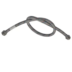 Гнучкий шланг для підключення води гайка 1/2'' - Штуцер 1/2'' (80 см) Zerix (ZX1564) №4