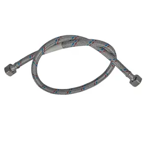 Гибкий шланг для подключения воды гайка 1/2'' - гайка 1/2'' (80 см) Zerix (ZX1553) №3