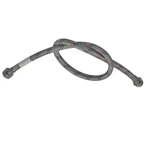Гнучкий шланг для підключення води гайка 1/2'' - Штуцер 1/2'' (40 см) Zerix (ZX1561) №4