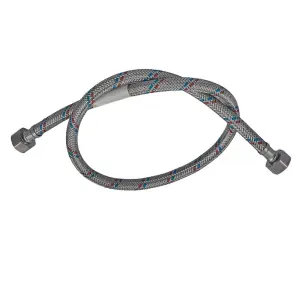 Гибкий шланг для подключения воды гайка 1/2'' - гайка 1/2'' (30 см) Zerix (ZX1549) №3
