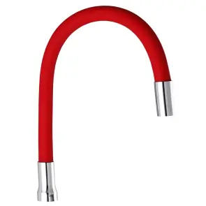 Вилив для змішувача гнучкий Champion RED (GU0013) №1