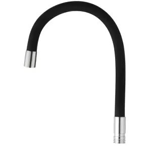 Вилив для змішувача гнучкий Mixxus SPO-06.SUS Refl.Black (MI6066) №1