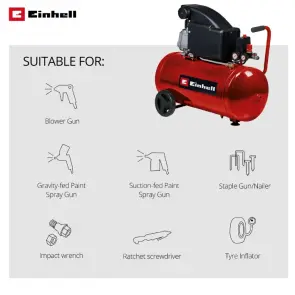 Компрессор воздушный Einhell TC-AC 270/50/8 (4007360) №9