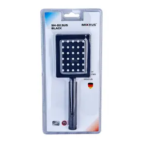 Лейка для душа из нерж. стали SUS304 Mixxus SH-02.SUS Black (MI6120) №1