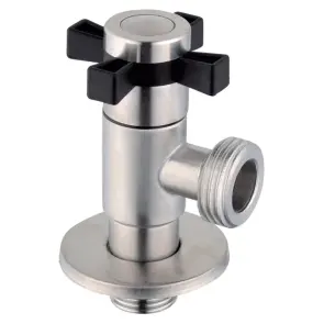 Кран для подключения сантехприборов Zerix VAL-10-1/2x3/4 с нерж.стали SUS304 (ZX5103) №3