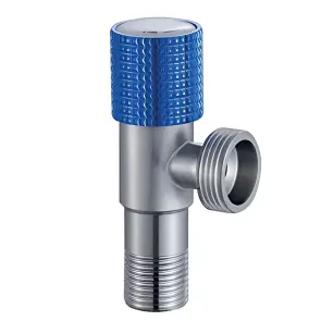 Кран для подключения сантехприборов Mixxus VAL-10-1/2x3/4 с нерж. стали SUS304 (синий) (MI7099) №1