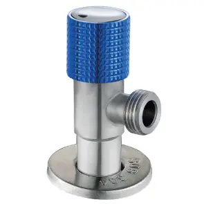 Кран для подключения сантехприборов Mixxus VAL-08-1/2x1/2 с нерж. стали SUS304 (синий) (MI6216) №1