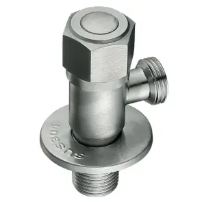 Кран для подключения сантехприборов Mixxus VAL-06-1/2x1/2 из нержавеющей стали SUS304 (MI6809) №1