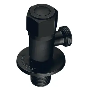 Кран для подключения сантехприборов Mixxus VAL-06-1/2x1/2 Black с нерж.ст.SUS304(черный) (MI6058) №3