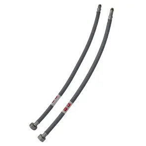 Гибкий подвод Zerix ZHN-02-F1/2"xM10-060 (нейлоновая оплетка, гайки нерж) (пара) (ZX5158) №3