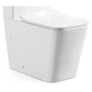 Чаша унітазу-компакту Mixxus Quadro-0403-R Bowl 640х360х835 Rimless без сидіння (MI8341) №1