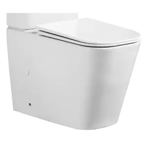 Чаша унітазу-компакту Mixxus Quadro-0404-T1 Bowl 660х360х820 Tornado 1.0 без сидіння (MI8342) №9