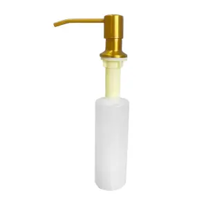 Дозатор для мийного засобу врізний Mixxus DIS-01.SUS Brushed Gold з SUS304 300 мл (кол.матове золото) (MI8224) №1